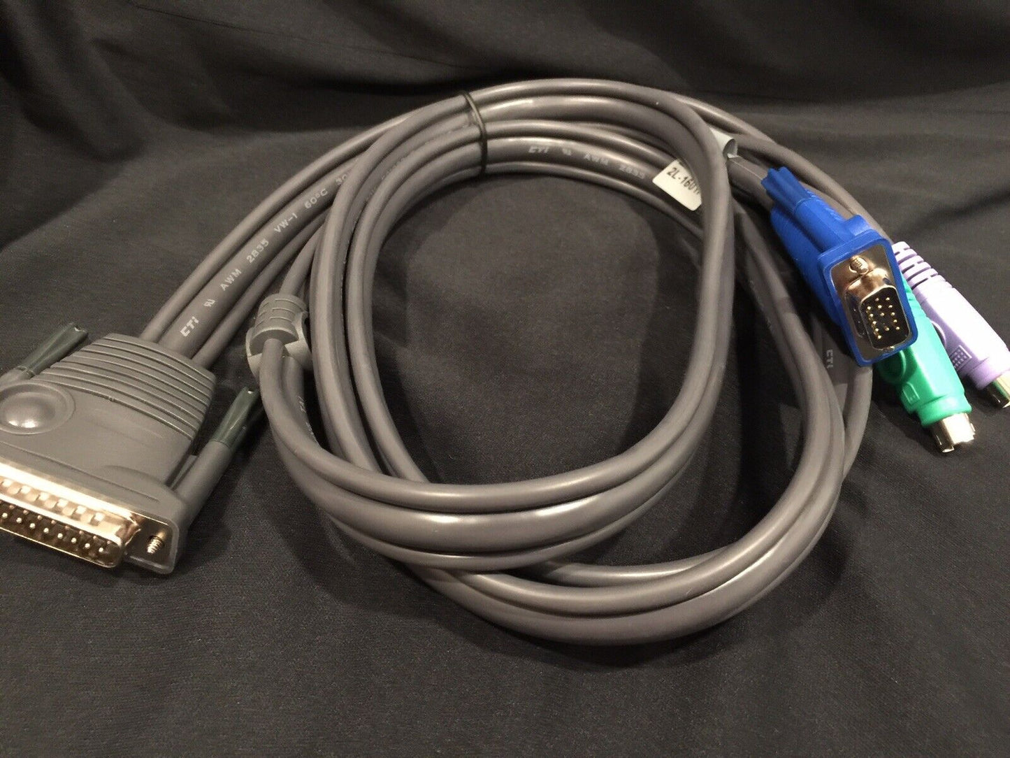 2L-1601P, ATEN PS2 6 / 1.8M Computer To Master View KVM Switch CS-128 Cable New