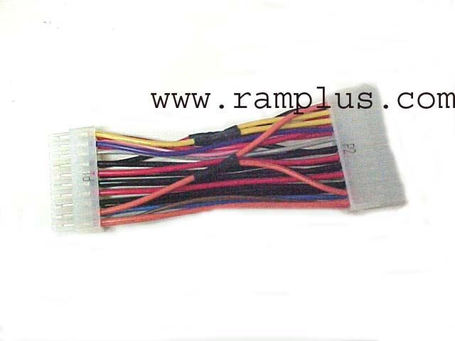 5.5" 24 PIN FEMALE to 20 PIN MALE ATX ADAPTER CABLE, CONVERTS 24-PIN ATX POWER SUPPLY FOR USE ON A 20-PIN ATX MOTHERBOARD