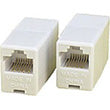 8P8C-CP, RJ45 COUPLER FEMALE TO FEMALE IN LINE COUPLER 8P8C TO 8P8C STRAIGHT (PRICE PER QTY. 1)