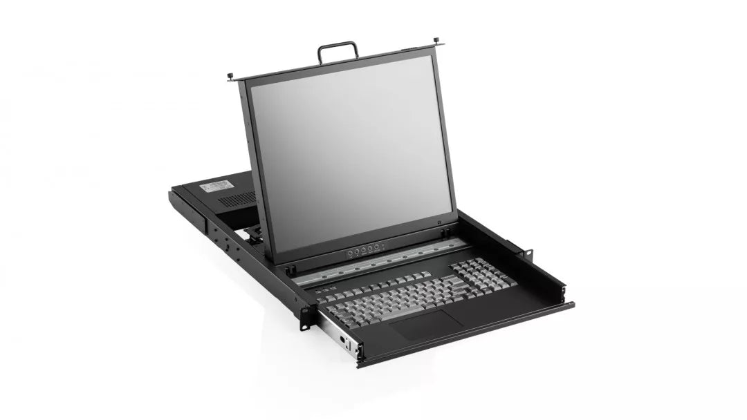 SMK980-19, ACME Portable SMK 980 1U Rackmount LCD, Keyboard, Touchpad & 8-Port KVM, 19" LCD VGA Single Display @1280x1024