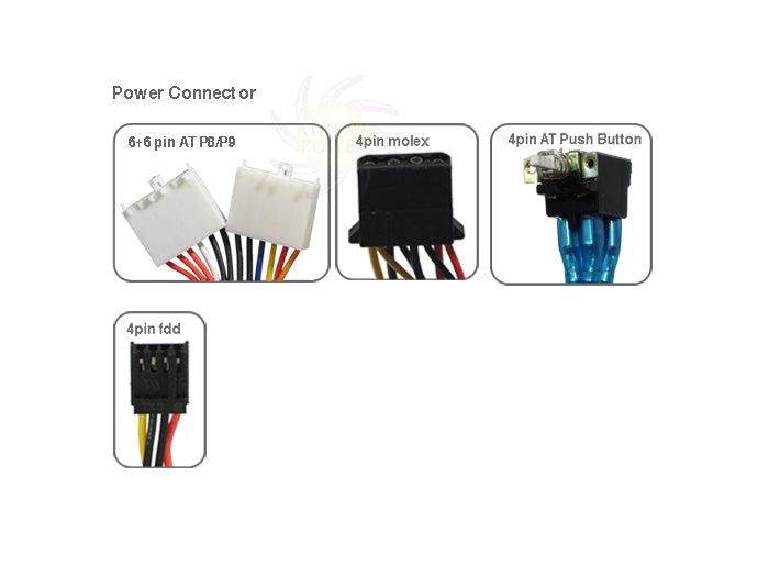 AP-AT30, Athena Power AT30 300W P8 & P9 Computer PC AT Power Supply