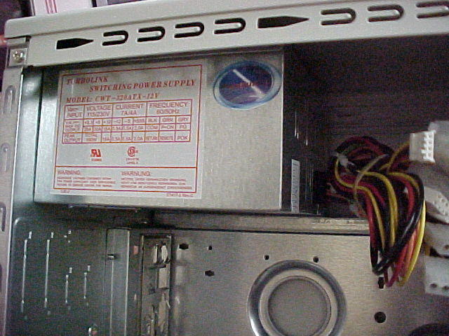 CWT-320ATX-12V, TURBOLINK 320W ATX COMPUTER POWER SUPPLY, P4 READY
