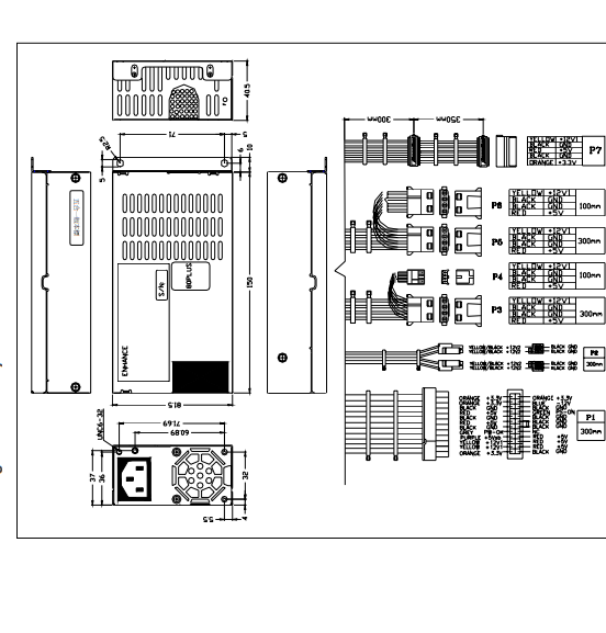 ENP7025B Flex ATX 1U Power Supply/ schematics
