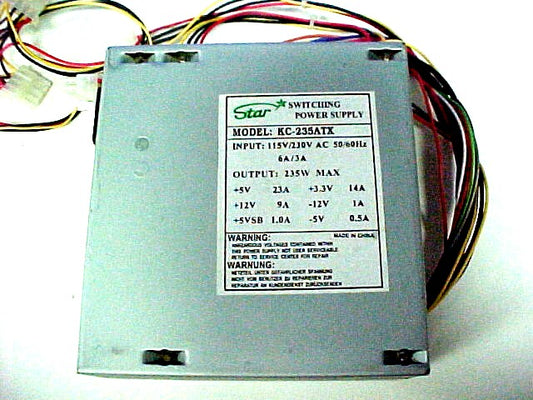 KC-235ATX, Star 235W ATX PS2 Computer Power Supply