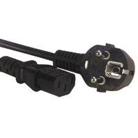 PC-6EU, EUROPEAN POWER CORD/ CABLE FOR PC/ PRINTER (CONTINENTAL GERMAN TYPE)