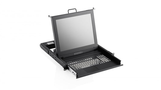SMK920-19, ACME Portable SMK 920 1U Rackmount Keyboard, Touchpad & 19" LCD VGA Single Display 1280x1024