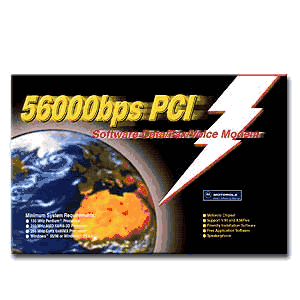 WS-5614PSL, Wisecom 56K Motorola Chipset Data/ Fax/ Voice v.90 PCI Fax Internal Soft Modem, Brand New in Box