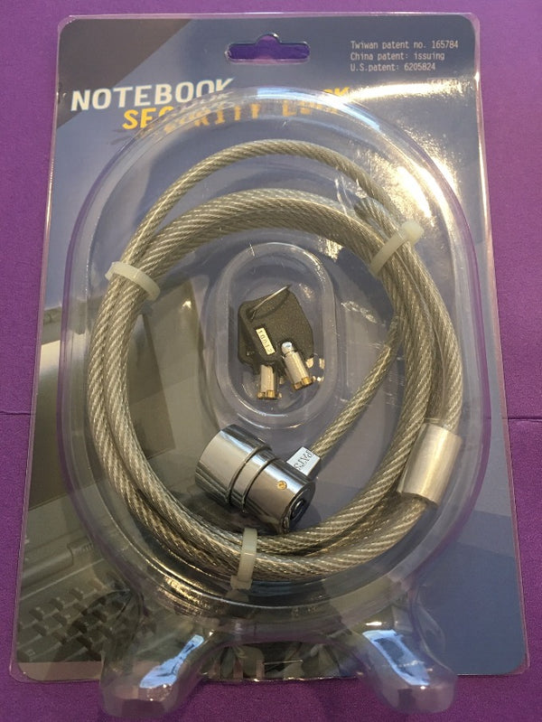 LOCK-C907, UNIVERSAL * SECURITY CABLE LOCK FOR NOTEBOOK / LAPTOP COMPU ...